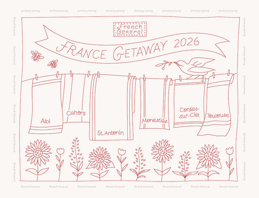 France Getaway Embroidery Sampler 2026