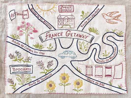 France Getaway 2025 Embroidery Sampler