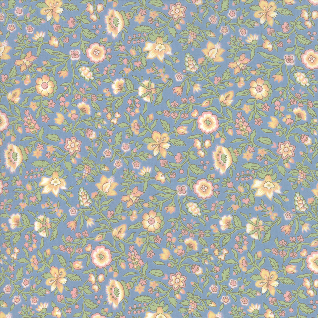 Moda Tres Jolie Lawns Woad 13876 18LW