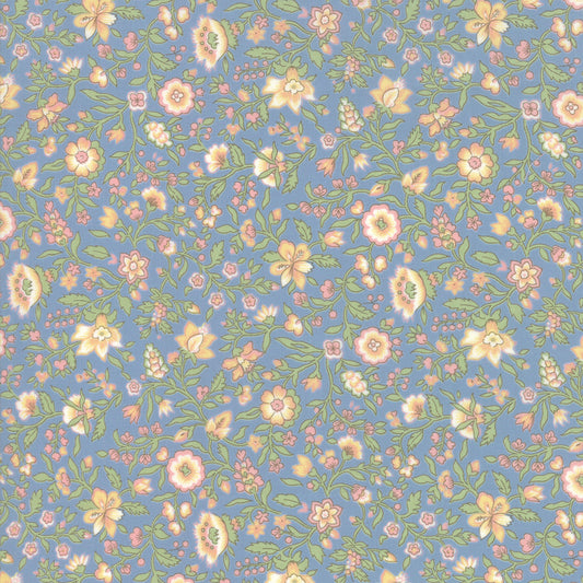 Moda Tres Jolie Lawns Woad 13876 18LW