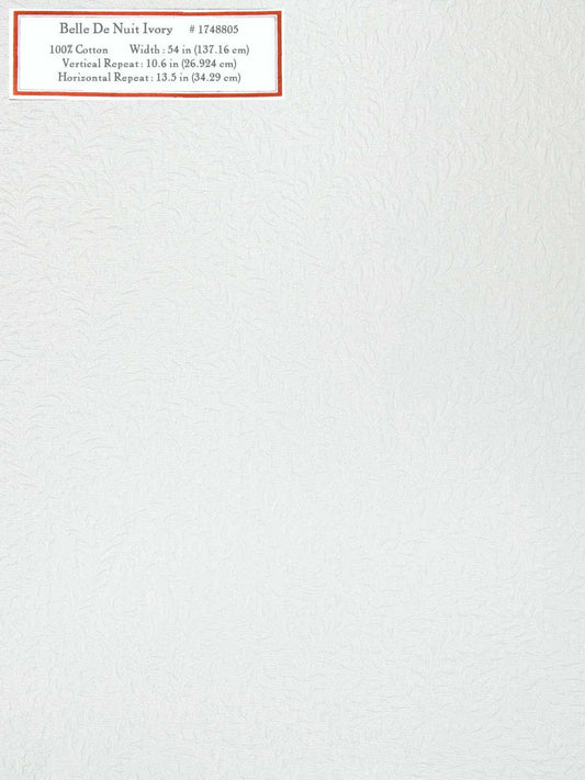 Home Decorative Fabric - Belle De Nuit Ivory