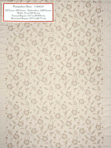 Home Decorative Fabric - Pompadour Rose