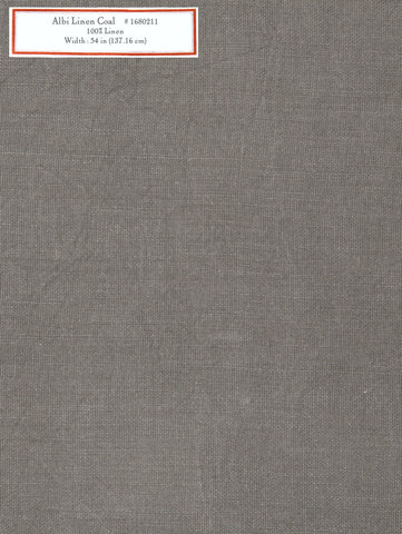 Home Decorative Fabric - Albi Linen Coal