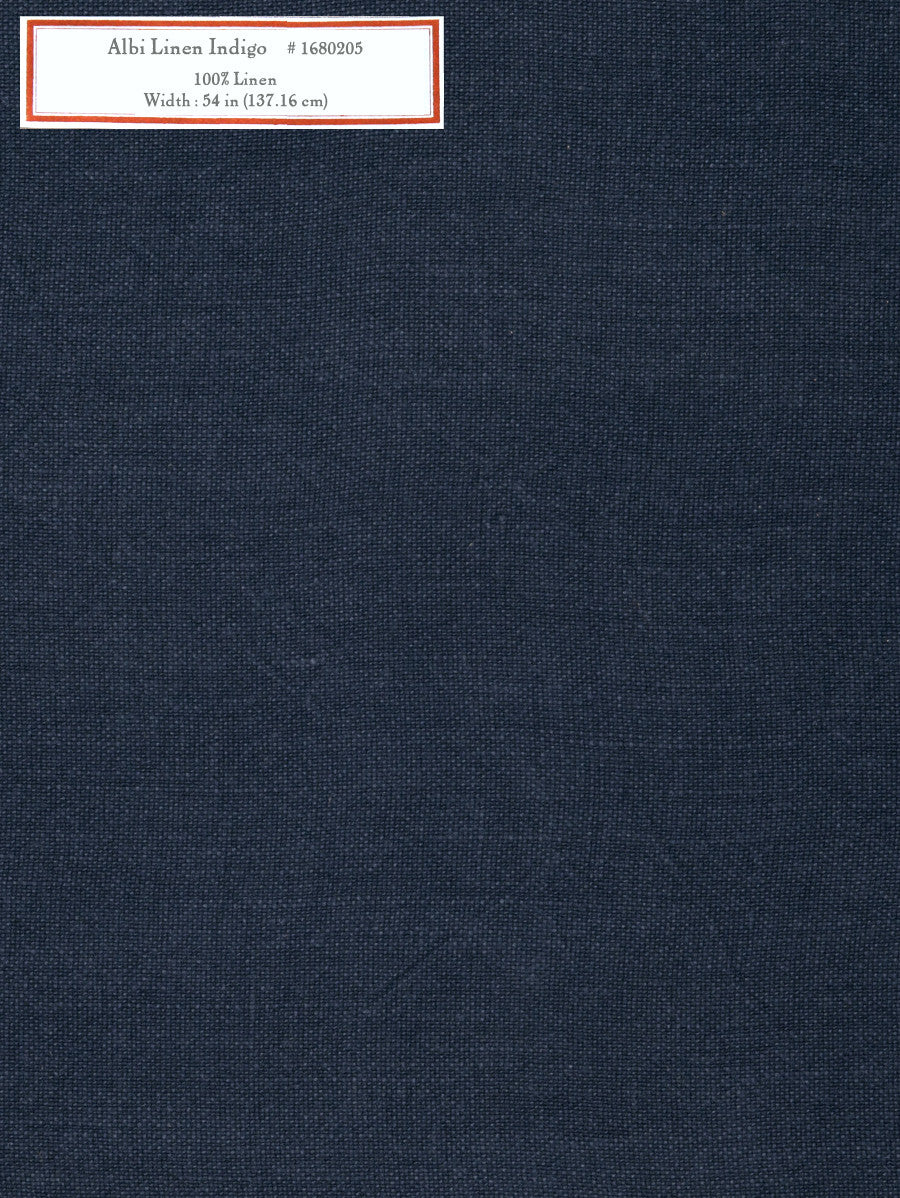 Home Decorative Fabric - Albi Linen Indigo