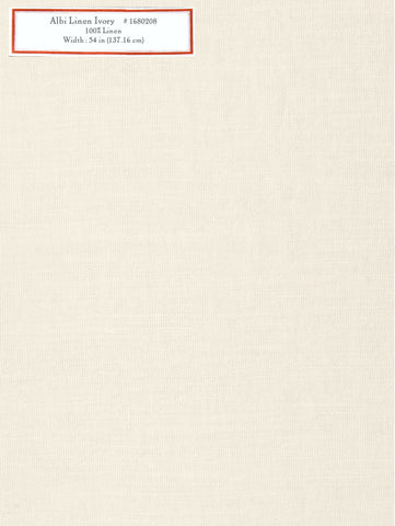 Home Decorative Fabric - Albi Linen Ivory