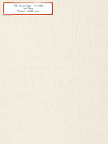 Home Decorative Fabric - Albi Linen Ivory
