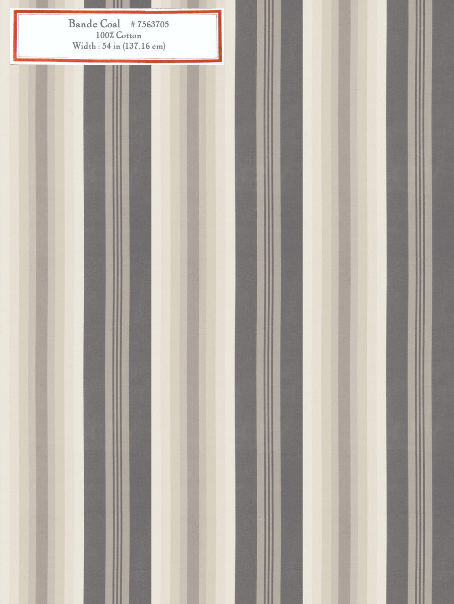 Home Decorative Fabric - Bande Coal