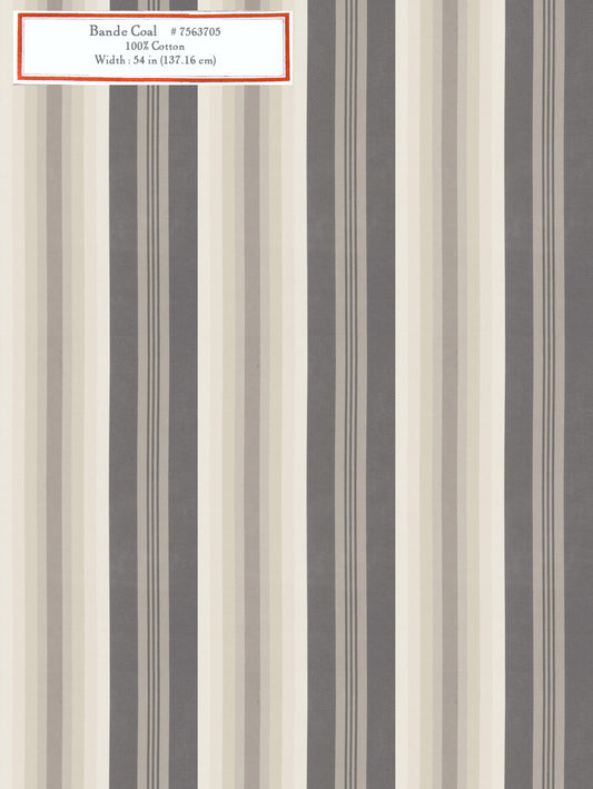 Home Decorative Fabric - Bande Coal