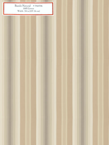 Home Decorative Fabric - Bande Natural