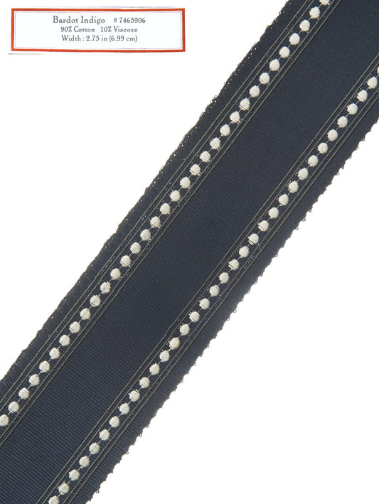Home Decorative Trim - Bardot Indigo