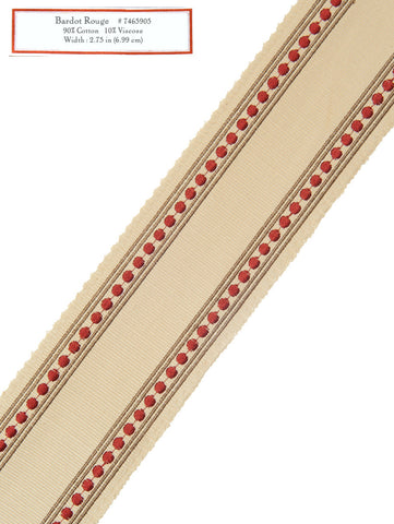 Home Decorative Trim - Bardot Rouge