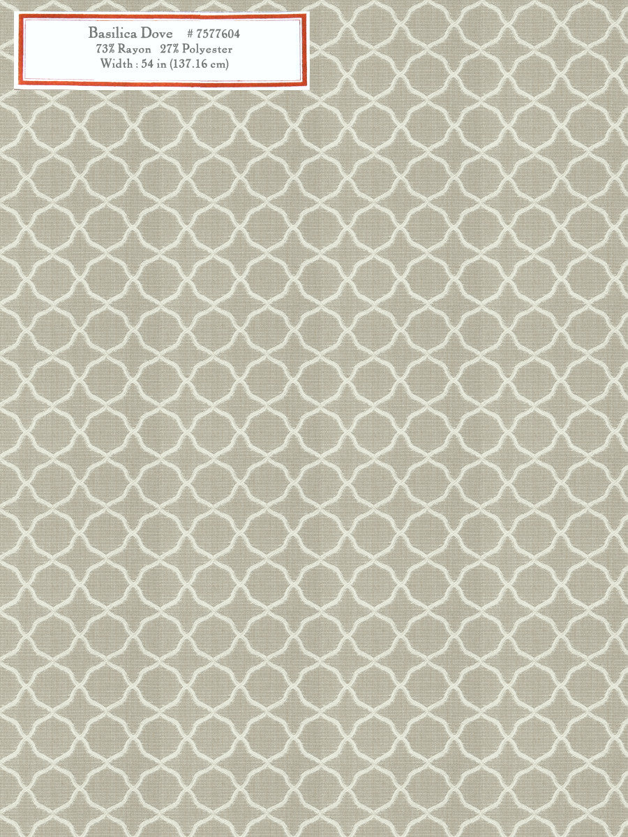 Home Decorative Fabric - Basilica Dove