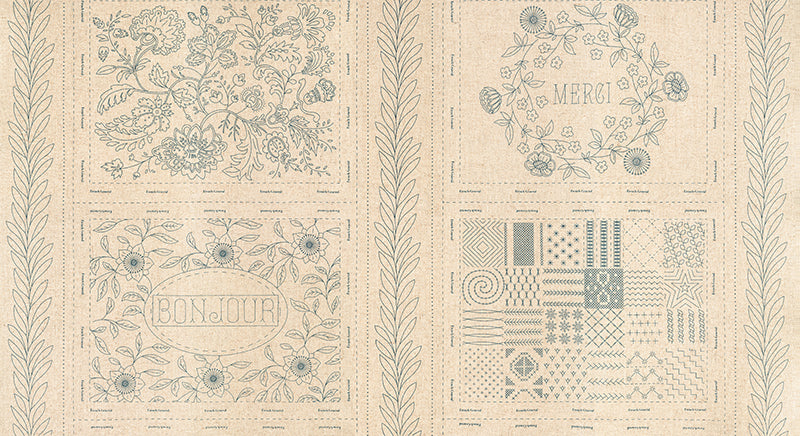 Bonheur De Jour Linen Embroidery Sampler