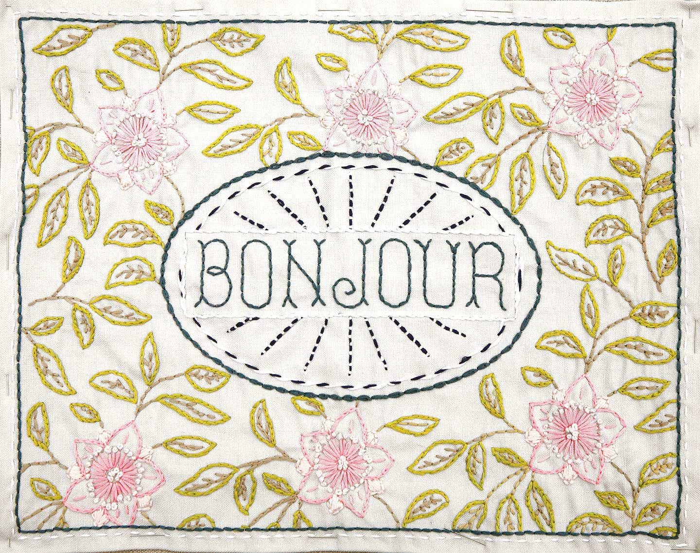 Bonjour Embroidery Sampler