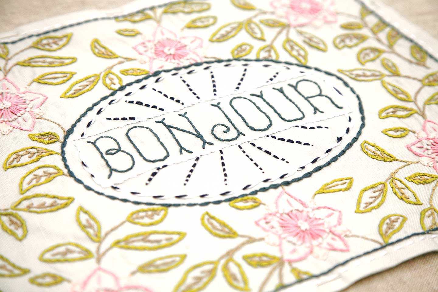Bonjour Embroidery Sampler