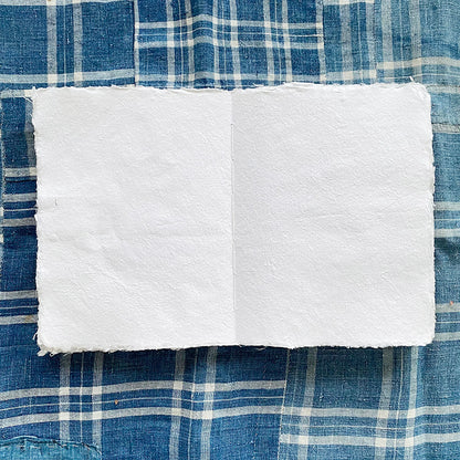 Handmade Paper Scrapbook - Linen, Indigo or Snow