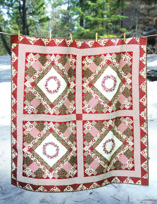 Broderie De Noel - Petites Maisons De Noel Quilt Pattern