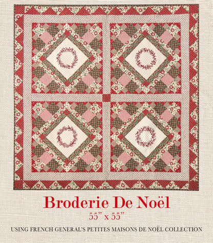 Broderie De Noel - Petites Maisons De Noel Quilt Pattern