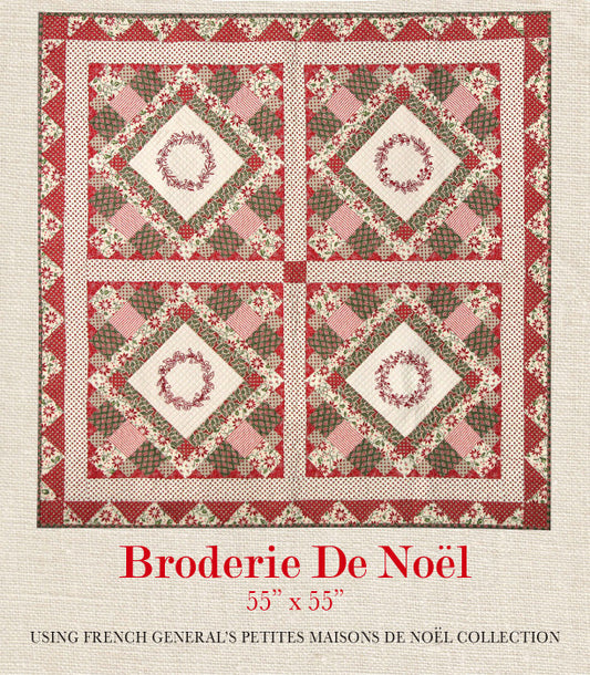 Broderie De Noel - Petites Maisons De Noel Quilt Pattern