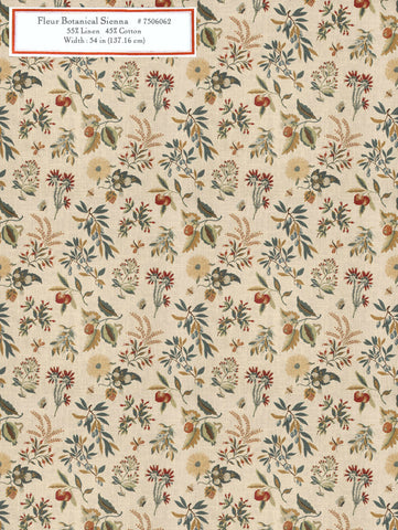 Home Decorative Fabric - Fleur Botanical Sienna