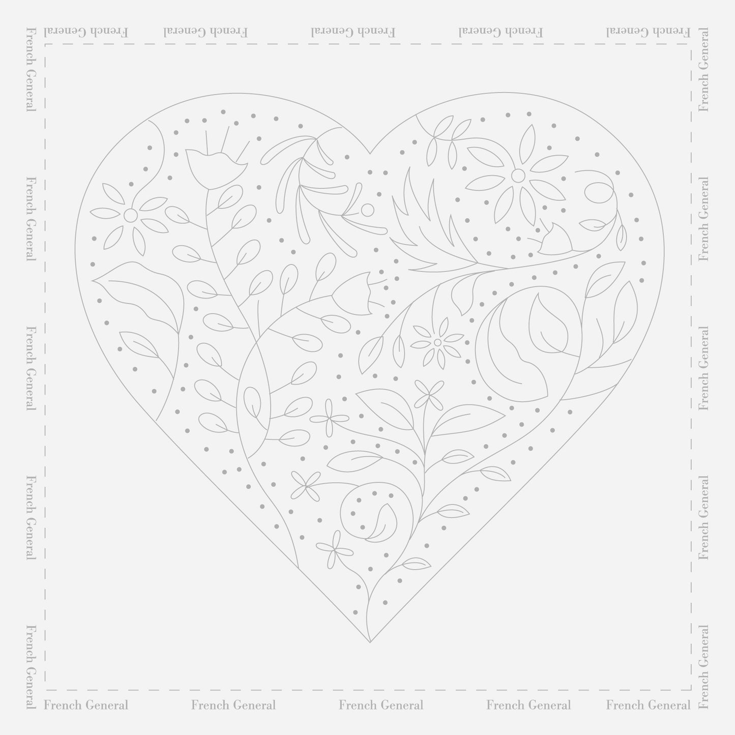 Botanical Heart Embroidery Sampler