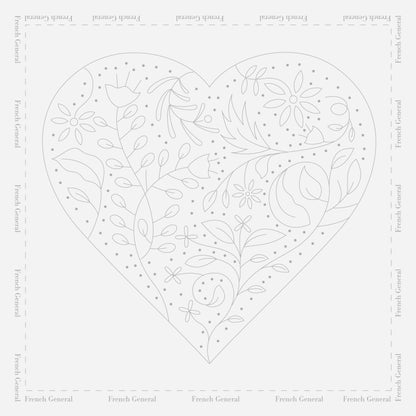 Botanical Heart Embroidery Sampler