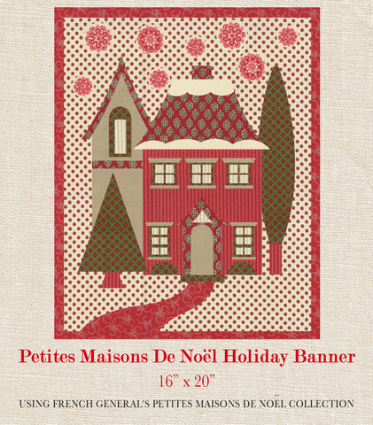 Holiday Banner - Petites Maisons De Noel