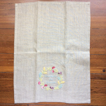 Tea Towel Embroidery Sampler - Souvenir de France