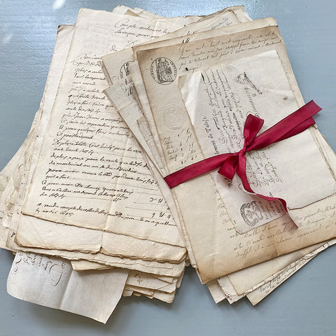 Rare Antique French Papers