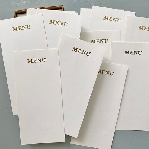 Vintage French Menu Cards