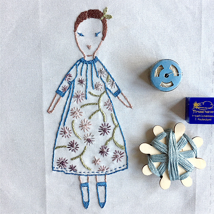 Petite Vivienne Embroidery Sampler Kit by Jess Brown