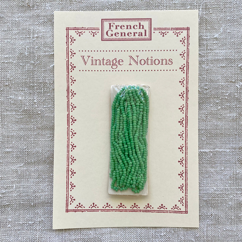 Vintage Seed Beads - Grassy Green