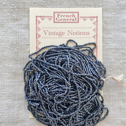 Vintage Seed Beads - Hematite