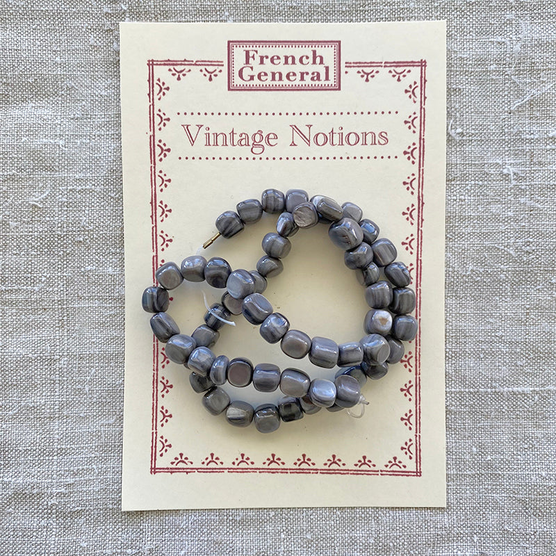 Mother of Pearl Beads- Grey