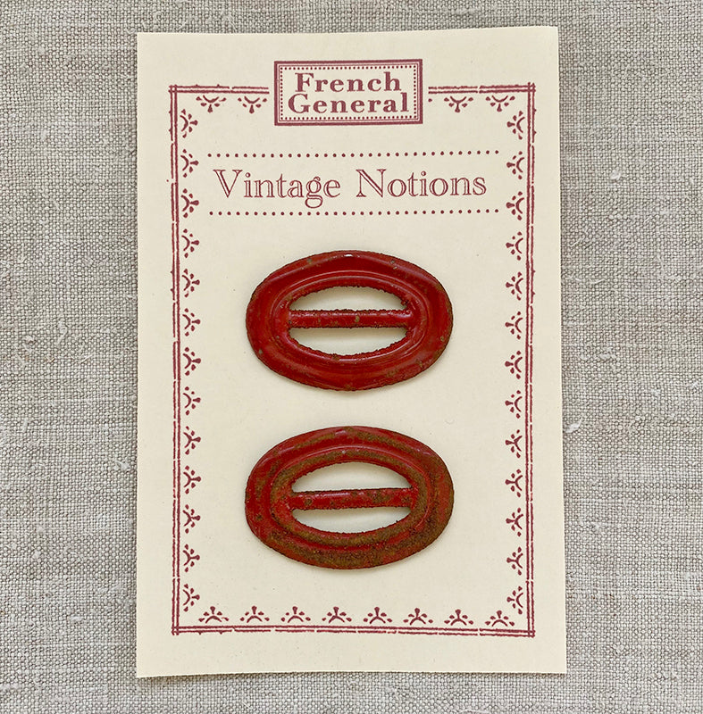 Red Metal Buckles
