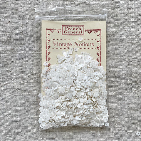 Vintage French Sequins - Snow White