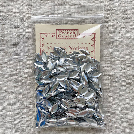 Vintage French Sequins - Silver Diamond