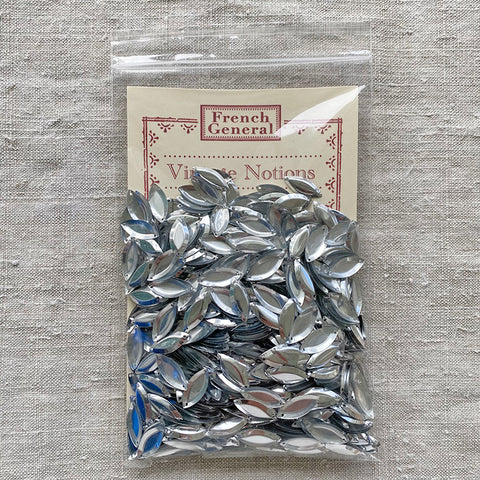 Vintage French Sequins - Silver Diamond