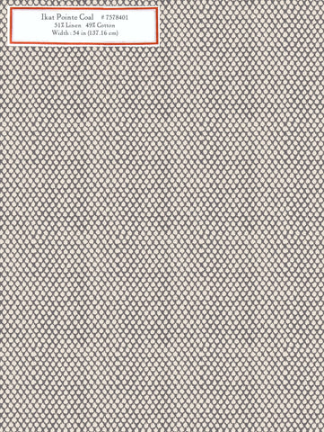 Home Decorative Fabric - Ikat Pointe Coal