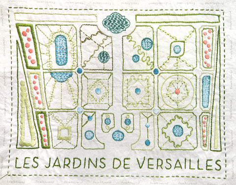 Les Jardins de Versaille Embroidery Sampler