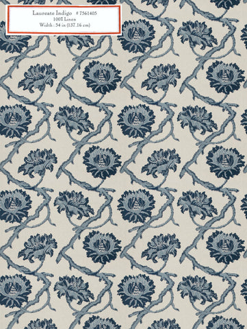 Home Decorative Fabric - Laureate Indigo