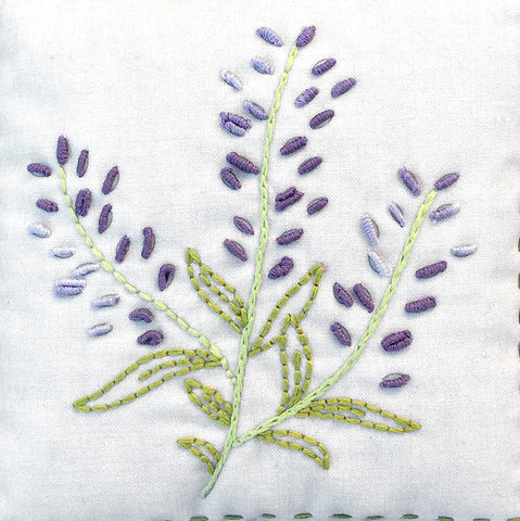 Lavender Embroidery Sampler