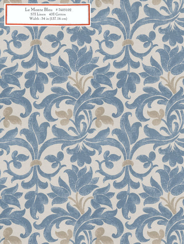 Home Decorative Fabric - Le Monte Bleu