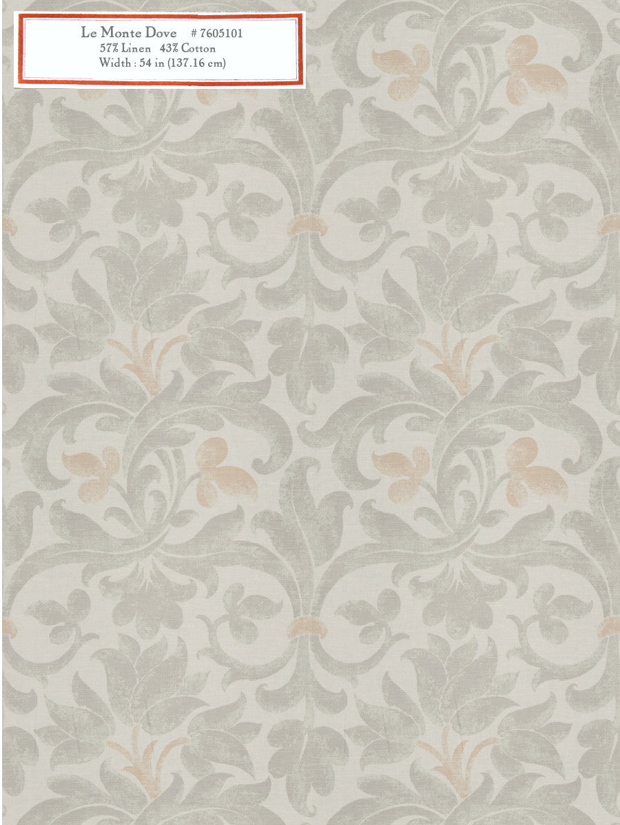 Home Decorative Fabric - Le Monte Dove