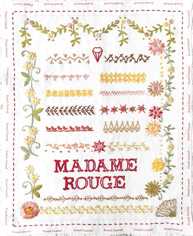 Madame Rouge Embroidery Sampler