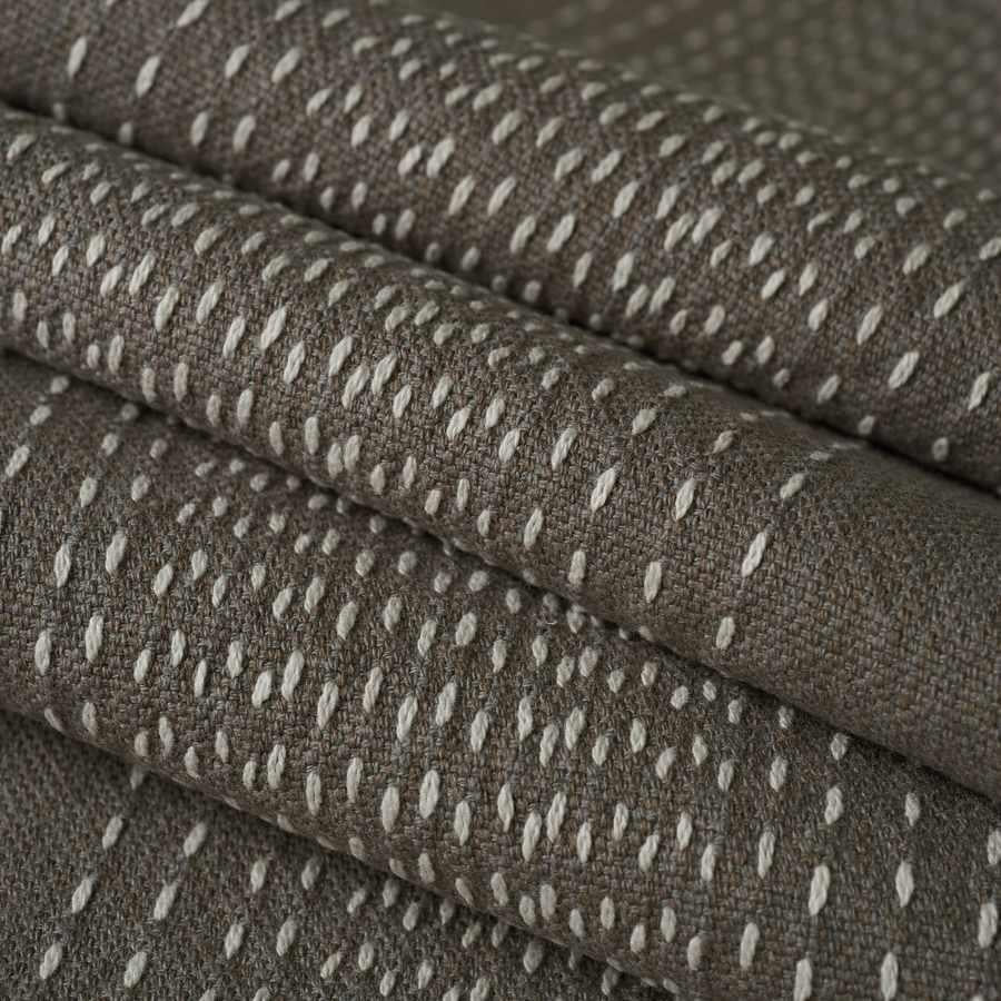 Home Decorative Fabric Linen - Maribel Stripe Charcoal