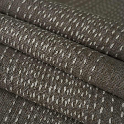 Home Decorative Fabric Linen - Maribel Stripe Charcoal