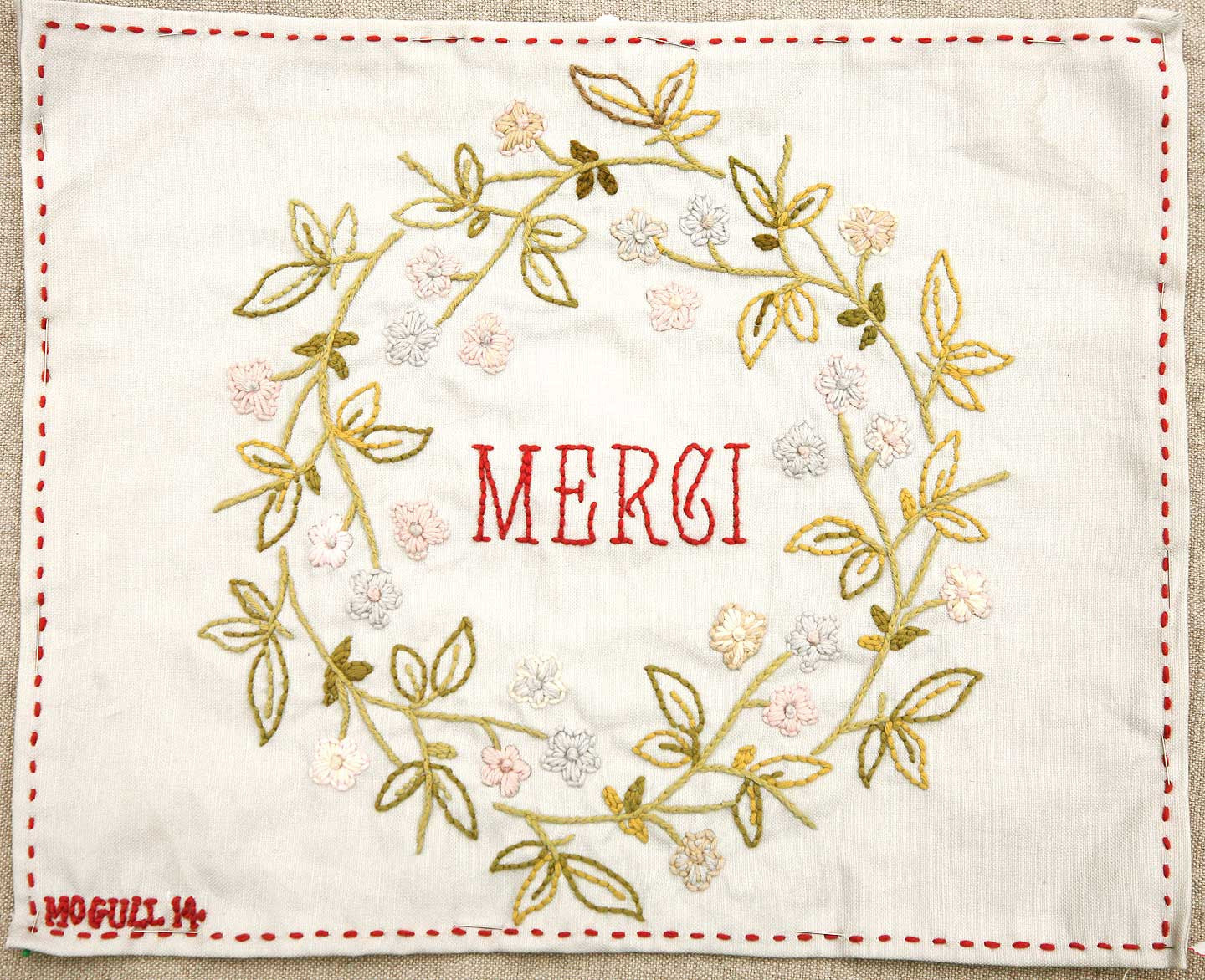 Merci Embroidery Sampler