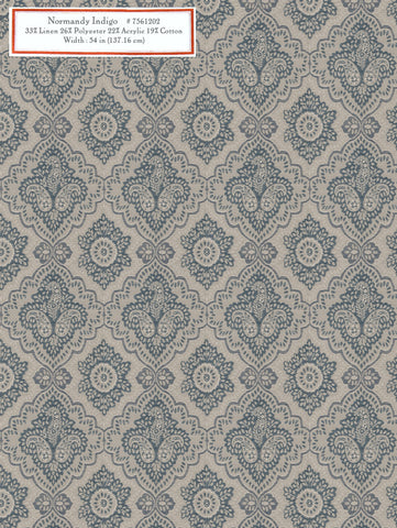 Home Decorative Fabric - Normandy Indigo