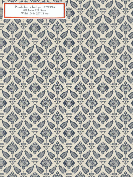Home Decorative Fabric - Pondicherry Indigo